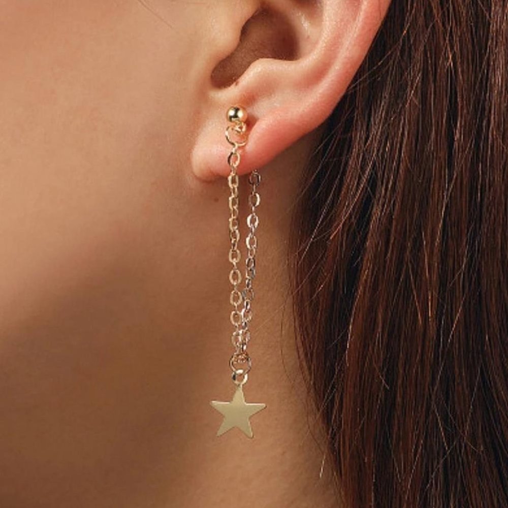 Star Chain Lightweight Earrings